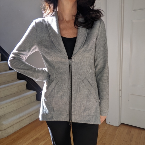 CABI stripe drop off zipper jacket - Picture 12 of 12